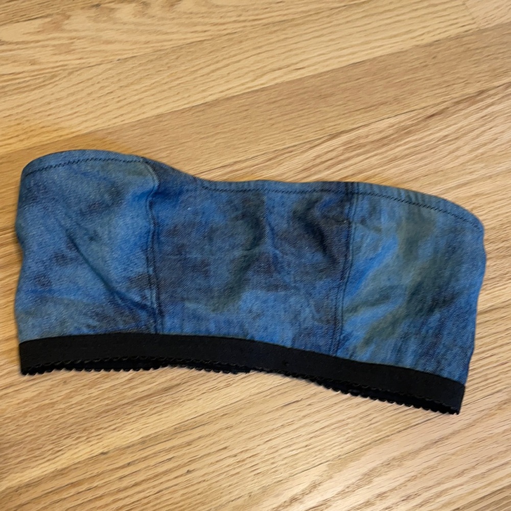 Denim bandeau top